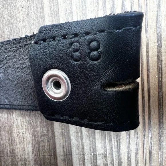 Black Concho Belt 38 men’s unisex western - Picture 4 of 6